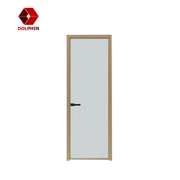 Powder Coated Aluminum Casement Door Glass Slim Narrow Frame